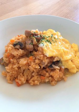 チキンライス〜スクランブルエッグ添え〜-レシピのメイン写真