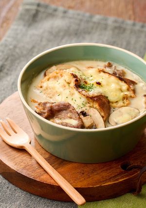 低糖質牛丼の具でパングラタン-レシピのメイン写真