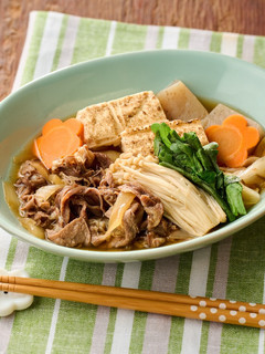 低糖質牛丼の具でヘルシー肉豆腐-レシピのメイン写真