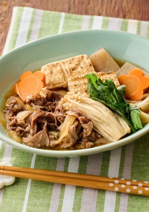 低糖質牛丼の具でヘルシー肉豆腐-レシピのメイン写真