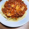 エビのトマトバジルパスタ