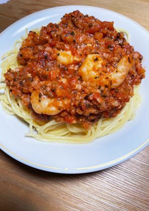 エビのトマトバジルパスタ-レシピのメイン写真