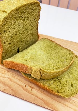 ほうれん草のふわふわ食パン-レシピのメイン写真