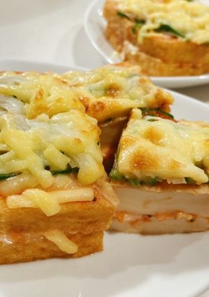節約満足♡ピザ風厚揚げ-レシピのメイン写真