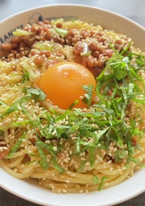 納豆パスタ-レシピのメイン写真