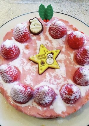 低糖質！クリスマス☆苺ババロアケーキ♡-レシピのメイン写真