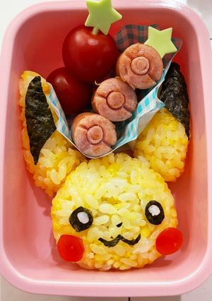 ポケモン　ピカチュウ お弁当キャラ弁-レシピのメイン写真