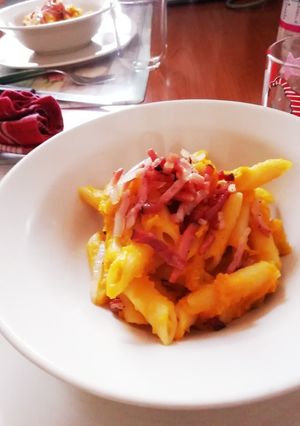 かぼちゃとベーコンのパスタ-レシピのメイン写真