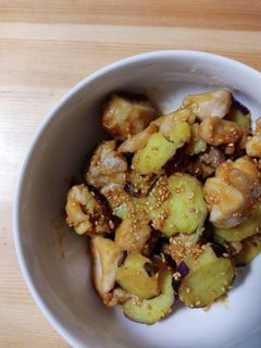 【主菜】鶏肉とさつまいものごま味噌焼き-レシピのメイン写真