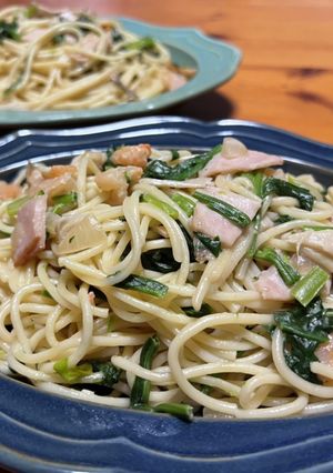 ♡ほうれん草入クリームパスタでほっこり♡-レシピのメイン写真
