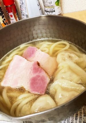 【1人暮らし】限界肉うどん-レシピのメイン写真