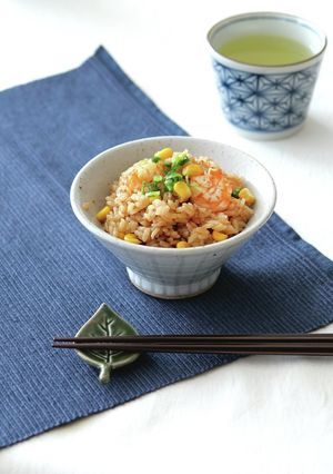 簡単！えびとコーンの炊き込みご飯-レシピのメイン写真