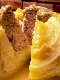 圧力鍋で簡単に!まるごとキャベツ煮込み-レシピのメイン写真