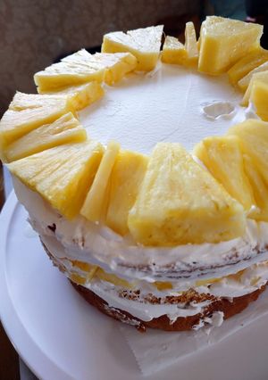 誕生日ケーキ パイナップル飾り-レシピのメイン写真