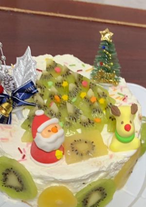 クリスマスケーキ　ツリー-レシピのメイン写真
