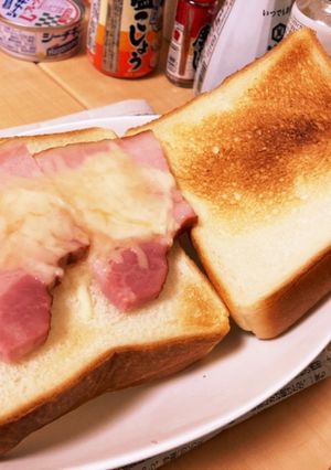 【簡単朝ご飯】限界ベーコンチーズサンド-レシピのメイン写真
