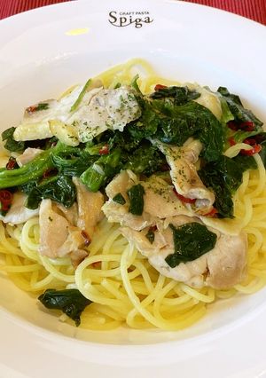 鶏モモとほうれん草のペペロンチーノ-レシピのメイン写真