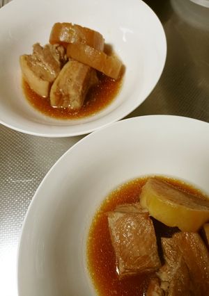 豚バラ肉と大根の煮物-レシピのメイン写真
