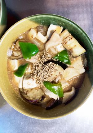 豚こまでまるで肉まん味麻婆豆腐茄子-レシピのメイン写真
