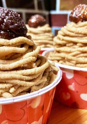 甘栗で簡単モンブラン・#バレンタイン-レシピのメイン写真
