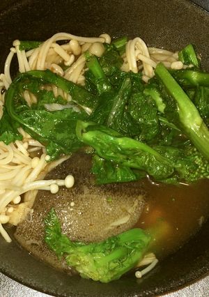 カラスガレイと菜の花のポン酢煮-レシピのメイン写真
