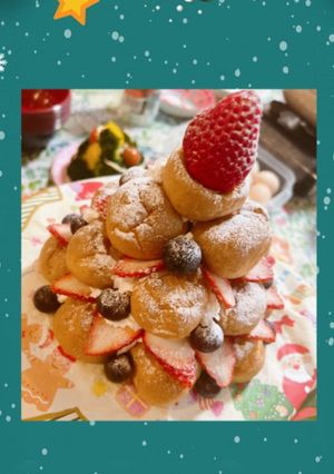 シュークリームタワー★クリスマス-レシピのメイン写真