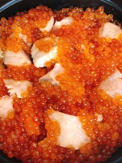 鮭といくらの炊き込みご飯(はらこめし)-レシピのメイン写真