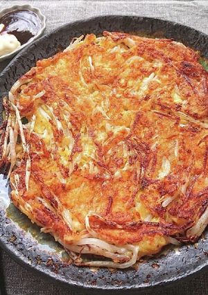激ウマもやしと卵と片栗粉とチーズ焼き-レシピのメイン写真
