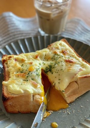カルボナーラトースト-レシピのメイン写真