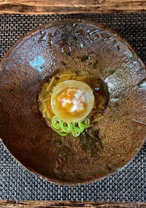 海老詰め大根の蒸し煮　蟹あんかけ-レシピのメイン写真