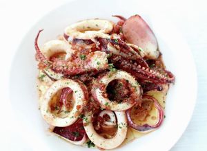 スルメイカ【イカのガーリックバターソテー-レシピのメイン写真