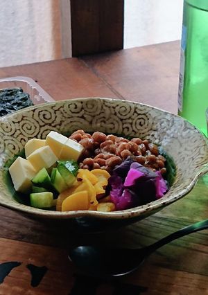 おうち居酒屋★巻いて!カラフル納豆チーズ-レシピのメイン写真