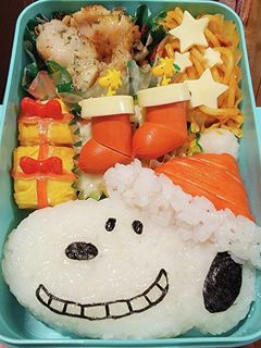 クリスマススヌーピーおにぎり弁当!-レシピのメイン写真