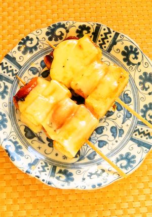 ☺簡単♪お餅とウインナーのチーズ串☺-レシピのメイン写真