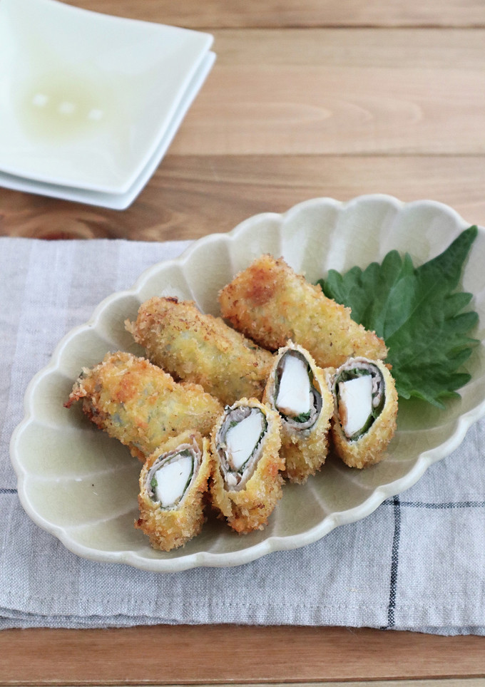 ご飯がすすむ！大和芋の豚巻き梅しそ風味-レシピのメイン写真