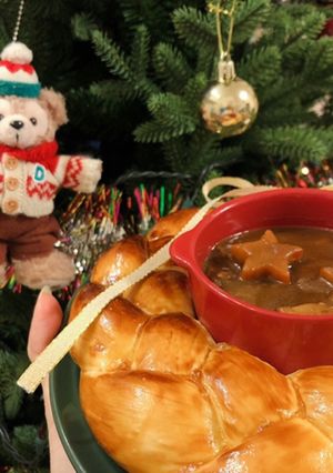 ＊クリスマスリースパン＊-レシピのメイン写真