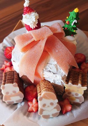 プレゼントケーキのリボン-レシピのメイン写真