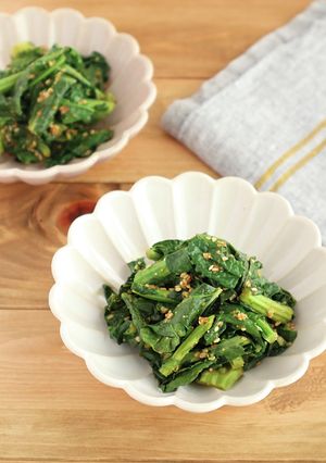 レンジで簡単！アレッタのごま和えカレー味-レシピのメイン写真