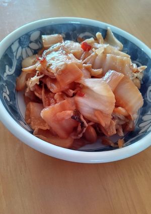 白菜漬けの油炒め-レシピのメイン写真