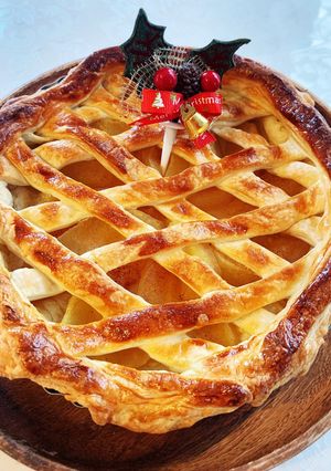 クリスマスアップルパイ-レシピのメイン写真