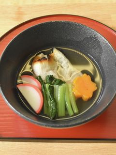 飾りにんじんのお雑煮-レシピのメイン写真