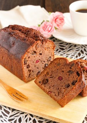 チョコレートフルーツパウンドケーキ-レシピのメイン写真