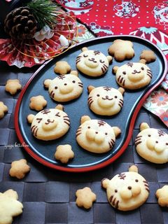 お正月・お年賀に☆簡単寅(虎)クッキー。-レシピのメイン写真