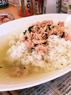 【簡単】限界鮭シーチキン茶漬け-レシピのメイン写真