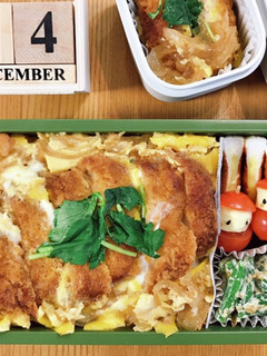 かつ丼とXmas弁当 21/12.24-レシピのメイン写真