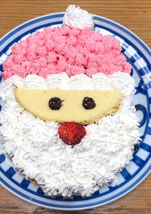 ★簡単サンタクロース クリスマス ケーキ-レシピのメイン写真
