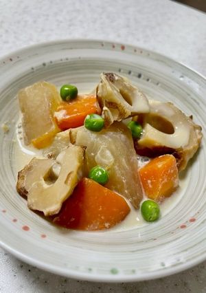 竹輪と大根の豆乳煮-レシピのメイン写真
