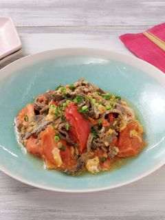 センマイのトマたま炒め-レシピのメイン写真