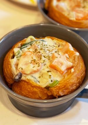 コストコのクロワッサンでポットパイ風♡-レシピのメイン写真