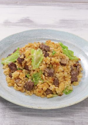 豚ハツレタス炒飯-レシピのメイン写真
